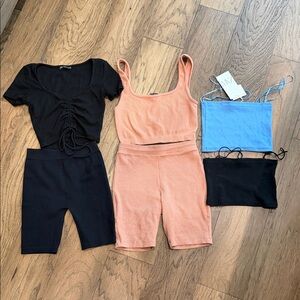 Zara lounge sets and tanks
